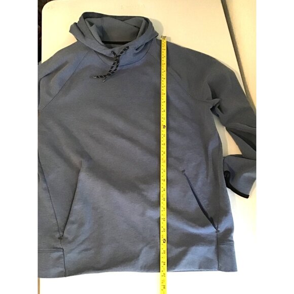 OLD NAVY- MENS BLUE DYNAMIC FLEECE KANGAROO POCKET HOODIE SWEATER SIZE LARGE - Picture 6 of 7